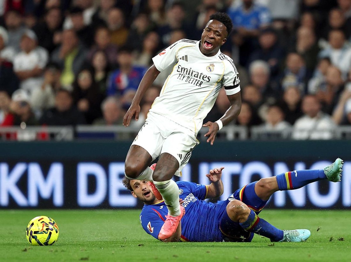 Real Madrid tumbang 0-1 dari Getafe di Santiago Bernabeu. (REUTERS/Violeta Santos Moura)