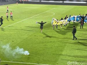 Flare-Petasan Lolos Masuk Saat Laga PSM Vs Persita, Polisi: Kurang Penerangan
