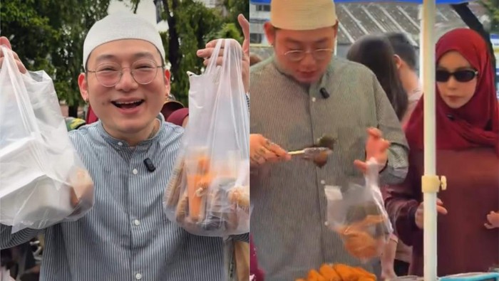 Chef Willgoz bersama istri berbagi momen seru war takjil