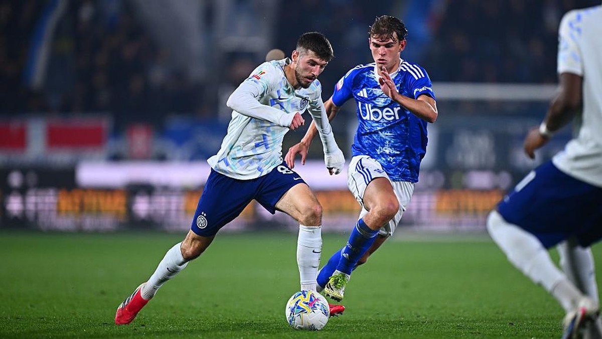 Laga Como vs Inter Milan di leg pertama semifinal Coppa Italia berakhir imbang 0-0. (Foto: Mattia Pistoia - Inter/Inter via Getty Images)