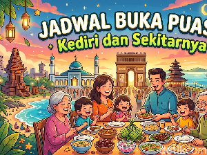Jadwal Buka Puasa Kediri dan Sekitarnya Hari Ini 4 Maret 2026