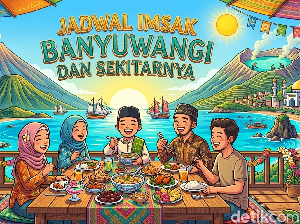 Jadwal Imsak Banyuwangi dan Sekitarnya Kamis 5 Maret 2026