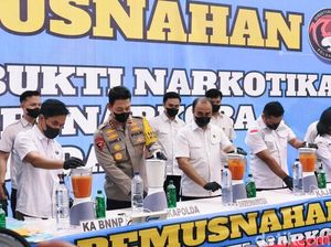 Polda Bali Musnahkan Sabu hingga Kokain Senilai Rp 23,4 Miliar