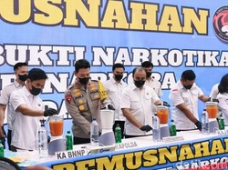 Polda Bali Musnahkan Sabu hingga Kokain Senilai Rp 23,4 Miliar