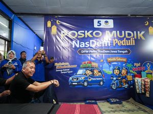 Saan Mustopa Resmikan Posko Mudik NasDem di Klaten