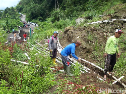 Pipa Air Bersih Warga Selo Rusak Diterjang Banjir Lahar Hujan Kali Apu
