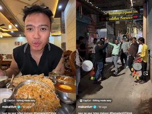Aa Juju Sahur di India, Dibangunin Musik Keras sampai Makan Biryani Murah