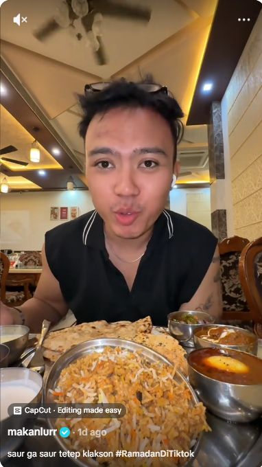Aa Juju Sahur di India, Dibangunin Musik Keras sampai Makan Biryani Murah Aa Juju Sahur di India, Dibangunin Musik Keras sampai Makan Biryani Murah