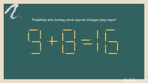 Tes Kemampuan Otak Cukup Pindahkan 1 Batang Korek, Bisa Jawab Semua?