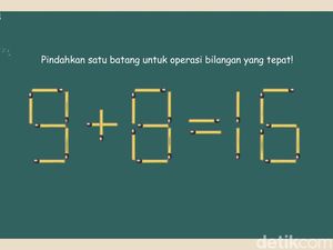 Tes Kemampuan Otak Cukup Pindahkan 1 Batang Korek, Bisa Jawab Semua?