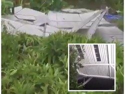 Video: Atap Plafon di Bandara Ngurah Rai Bali Copot Akibat Angin Kencang