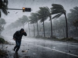 Hujan Angin Terjang Lombok Tengah Jelang Sahur, Listrik Dipadamkan