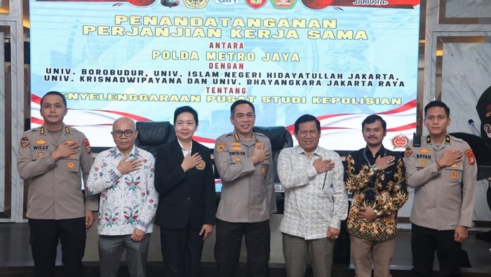 Polda Metro Jaya Tanda Tangani Kerja Sama SDM dengan Empat Universitas