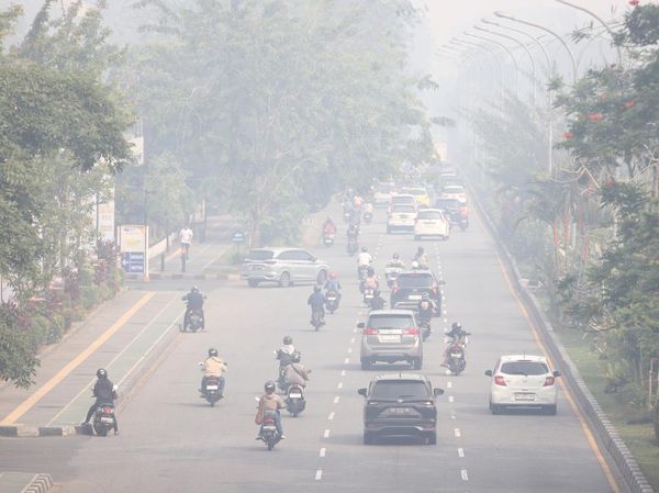 Pontianak Diselimuti Kabut Asap Karhutla