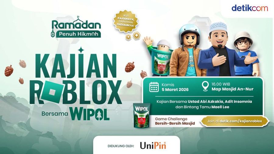 Kajian Ramadan Roblox bersama Wipol: Build a Pure World: membangun lingkungan bersih sebagai bagian dari gaya hidup Islami