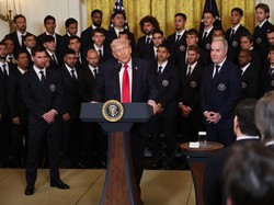 Donald Trump Sambut Lionel Messi Cs dengan.....Pidato Perang Lawan Iran!