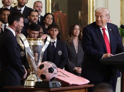 Lionel Messi Ketemu Donald Trump di Gedung Putih