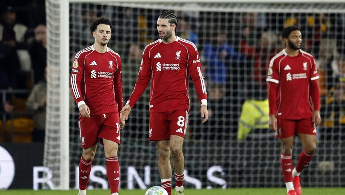 Liverpool rotasi pemain saat bertemu Wolverhampton di Babak Kelima Piala FA?