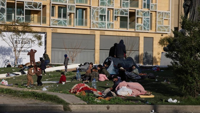 Pengungsi Beirut Kumpul di Martyrs' Square