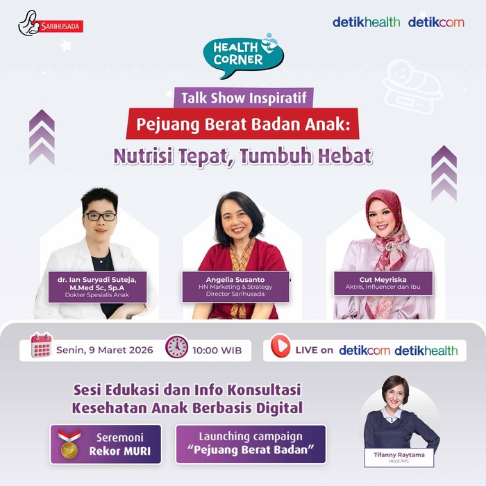 Sarihusada Luncurkan Kampanye Pejuang Berat Badan Anak pada Hari Gizi Nasional