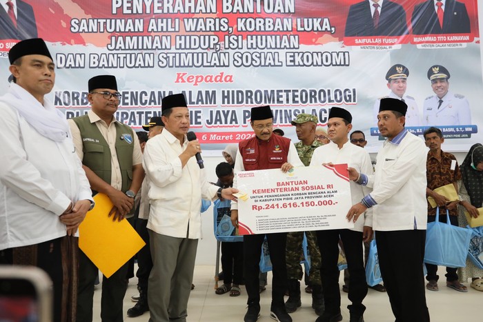 Pemerintah Kirim Rp878,6 M Bansos ke Aceh, Sumut dan Sumbar