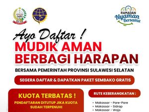 Mudik Gratis Pemprov Sulsel Siapkan Layanan Angkut Motor ke Kampung Halaman