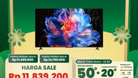 LED TV 75 Inch di Transmart Full Day Sale Diskon sampai 70%