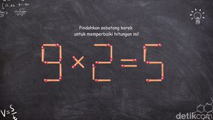 Tes Logika: Pindahkan Satu Batang Korek untuk Memperbaiki Hitungan Ini