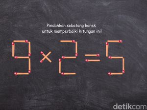 Tes Logika: Pindahkan Satu Batang Korek untuk Memperbaiki Hitungan Ini