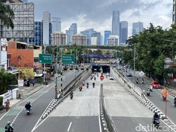 Banjir Underpass Mampang Jaksel Surut, Lalin Kendaraan Kembali Normal