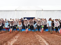 Penanaman Jagung Serentak Kuartal I 2026, Polri Salurkan Alsintan ke Petani
