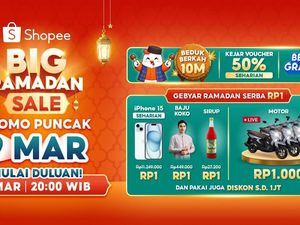 Shopee Beri Promo Spesial Puncak Big Ramadan Sale, Ada Voucher Diskon 50%