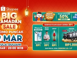 Shopee Beri Promo Spesial Puncak Big Ramadan Sale, Ada Voucher Diskon 50%