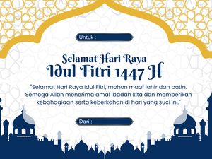 155+ Kata-kata Ucapan Idul Fitri 2026 yang Menyentuh Hati, Berisi Doa-Harapan