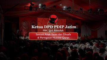 DPD PDIP Jatim Gelar Peringatan Nuzulul Quran, Said Abdullah Santuni Anak Yatim dan Dhuafa