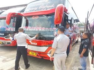 Gelar Ramp Check, Dishub Cirebon Masih Temukan Bus Kurang laik