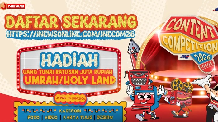 JNE Luncurkan Kompetisi Konten 2026 dengan Hadiah Ratusan Juta Rupiah dan Perjalanan Umrah