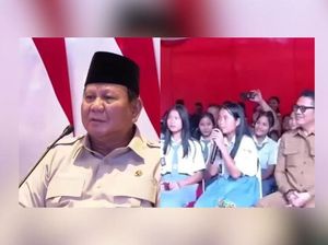 Video Ngobrol Bareng Siswa, Prabowo: Belajar yang Benar, Jangan Pacaran Dulu