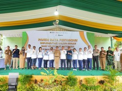 PTBA Gelar Panen Raya di Muara Enim, Hasil Padi Diperkirakan Naik