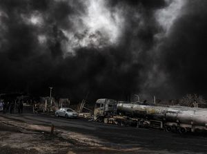 Penampakan Kawasan Depot Bahan Bakar Iran Usai Diserang Israel