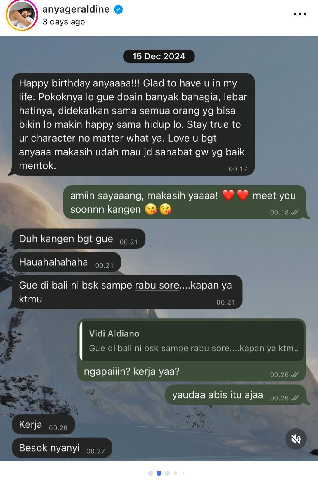 Chat anya dan vidi