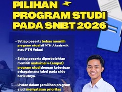 Ketentuan Pilih Prodi di SNBT 2026, Cek Alternatif Pilihannya dari Panitia SNPMB!