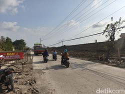 Jalan Semarang-Purwodadi yang Putus Diterjang Banjir Rampung Diperbaiki