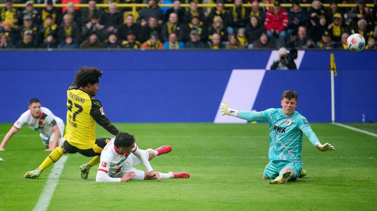 Momen gol Karim Adeyemi. (Foto: dpa/picture alliance via Getty I/picture alliance)