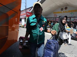 Pantauan Arus Mudik di Terminal Kalideres
