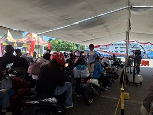 Pemudik Motor Mulai Ramai di Pelabuhan Ciwandan, Antrean Didominasi Pelat B