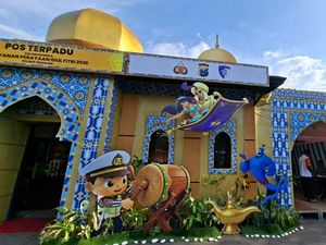 Pospam 1001 Malam di Nganjuk, Pantau Arus Mudik Lewat CCTV 24 Jam