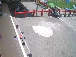 Pencurian Motor Karyawan SPBU Probolinggo dalam Sekian Detik Terekam CCTV