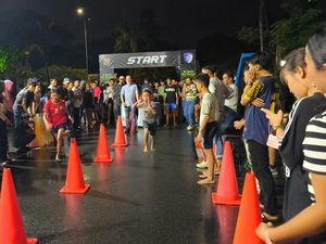 Go Sprint Go Green Polda Riau Dorong Anak Muda Salurkan Energi Positif