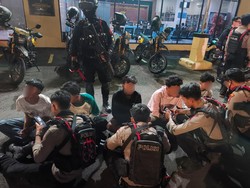 Brimob PMJ Gagalkan Tawuran-Balap Liar di Jakut-Bekasi, 8 Orang Diamankan